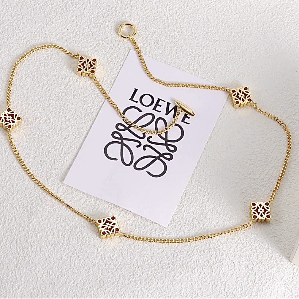 Lo絕美經典花紋五花  OT扣定製長項鍊