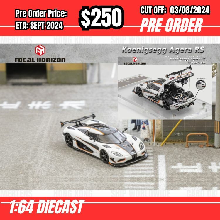 PO-$250 * FH * 1:64 Koenigsegg Agera RS White [OD31/07]