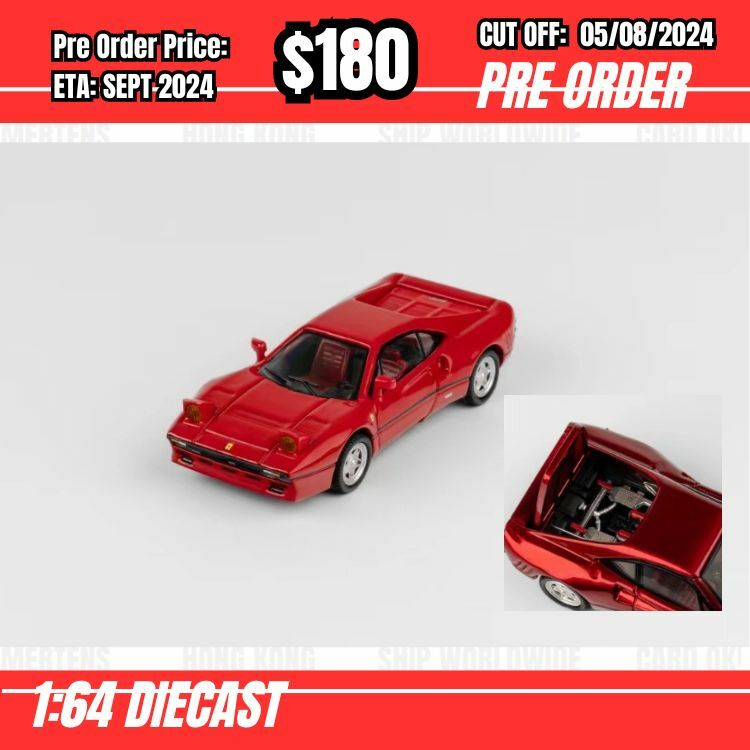 PO-$180 * LX Model * 1:64 288 GTO Rosso [OD31/07]