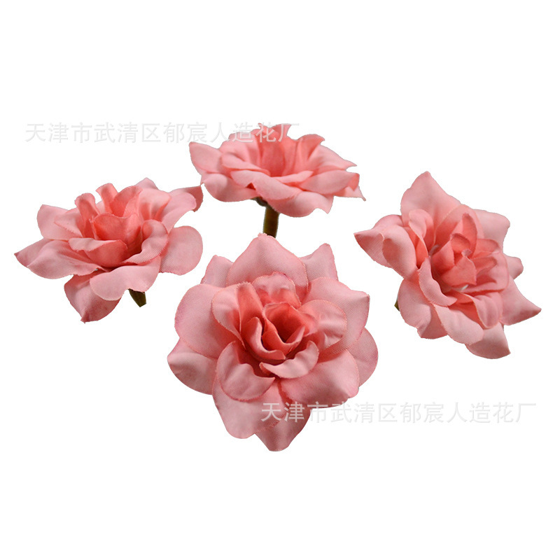 仿真絹布秋角玫花小玫瑰花頭