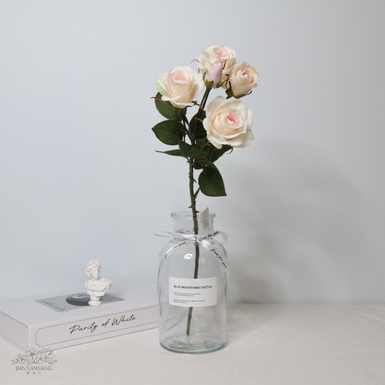 人造花 玫瑰散枝 粉