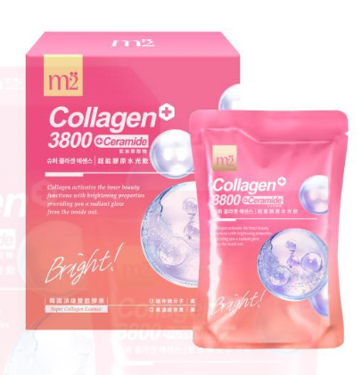 M2 - 輕次方 美度 超能膠原蛋白 玻尿酸美肌 水光飲 (8包/盒)平行進口貨品