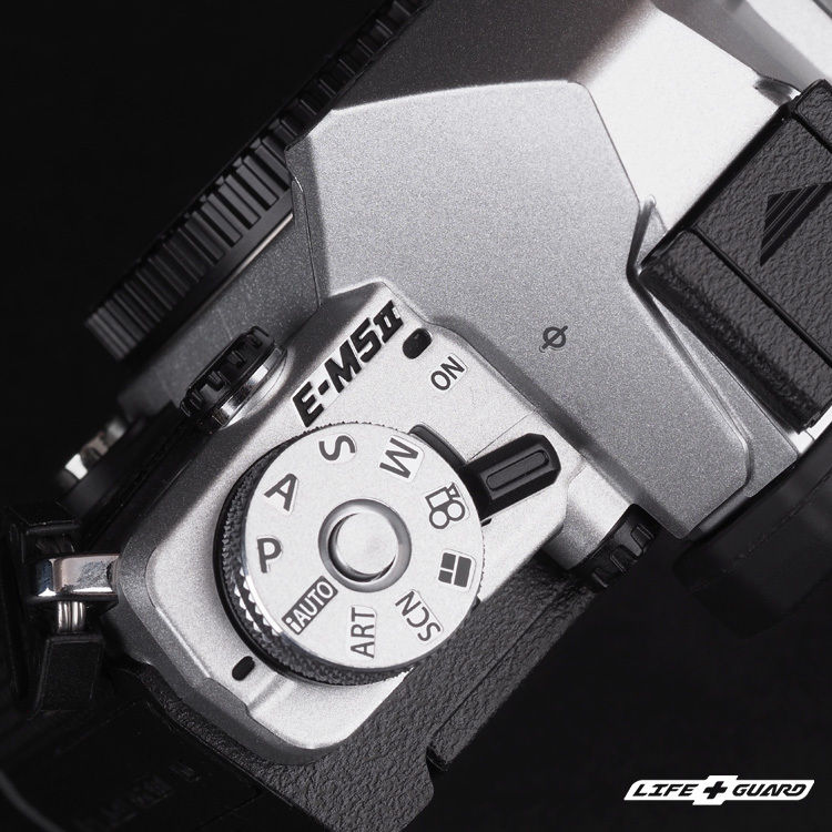 LIFE+GUARD OLYMPUS E-M5 Mark II 相機貼膜按鍵展示圖