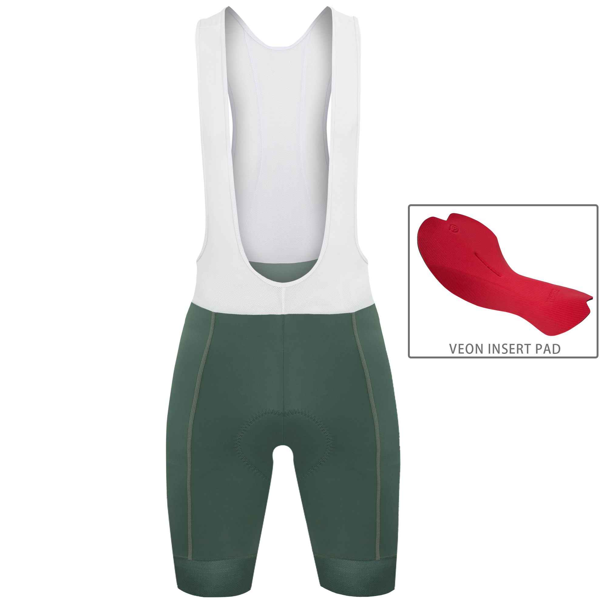 男款吊帶短褲 潔淨II 灰綠