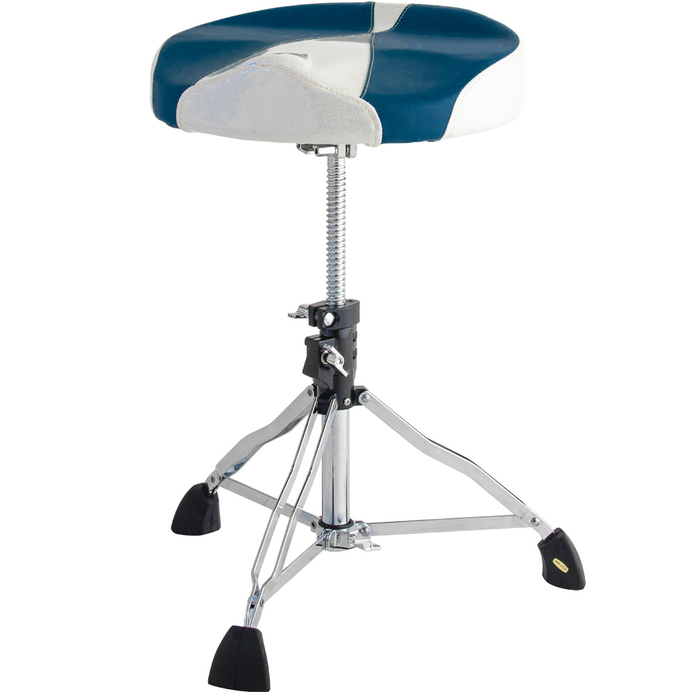 Dixon Dixon / PSN-13BW藍白馬鞍仿皮螺旋鼓椅 — 三峽鼓 / 打擊｜YA! 玩音樂