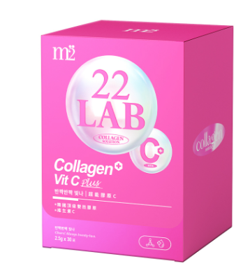 M2 - 22Lab【美度】超能膠原蛋白 維他命C粉 (30入/盒) (維生素C+膠原蛋白) - 平行進口貨品 美肌美白