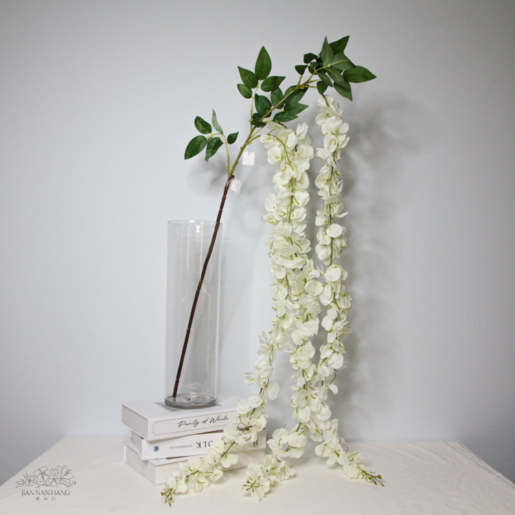 人造葉 長紫藤 白