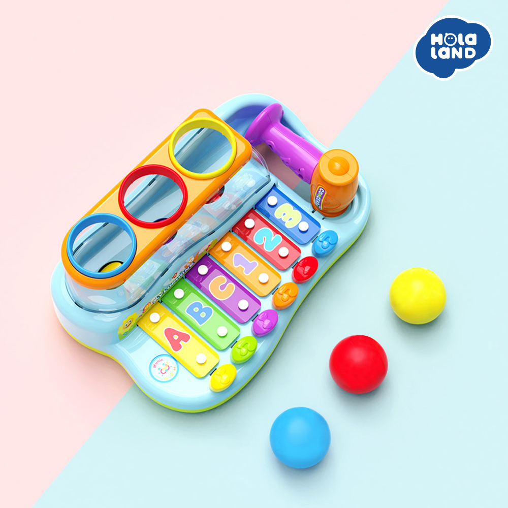 HolaLand歡樂島 2合1鎚球手敲琴 (匯樂玩具)