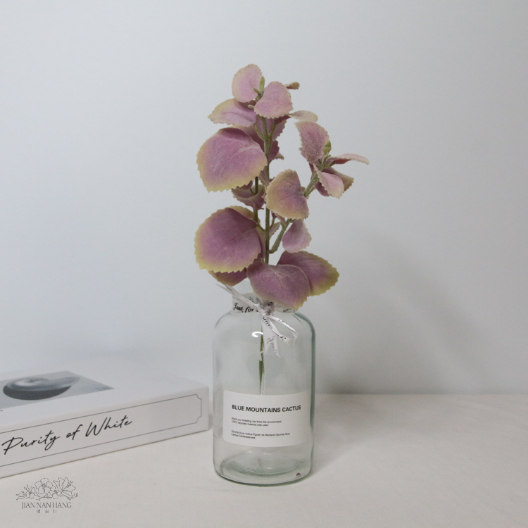 人造葉 植絨薄荷葉