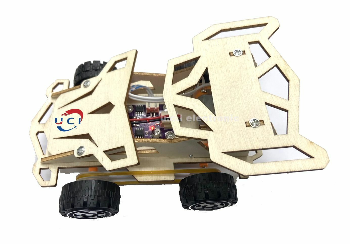 【UCI電子】(二T) DIY 遙控賽車 手工遙控車 小車 遙控車 科技製作 教學 steam教育