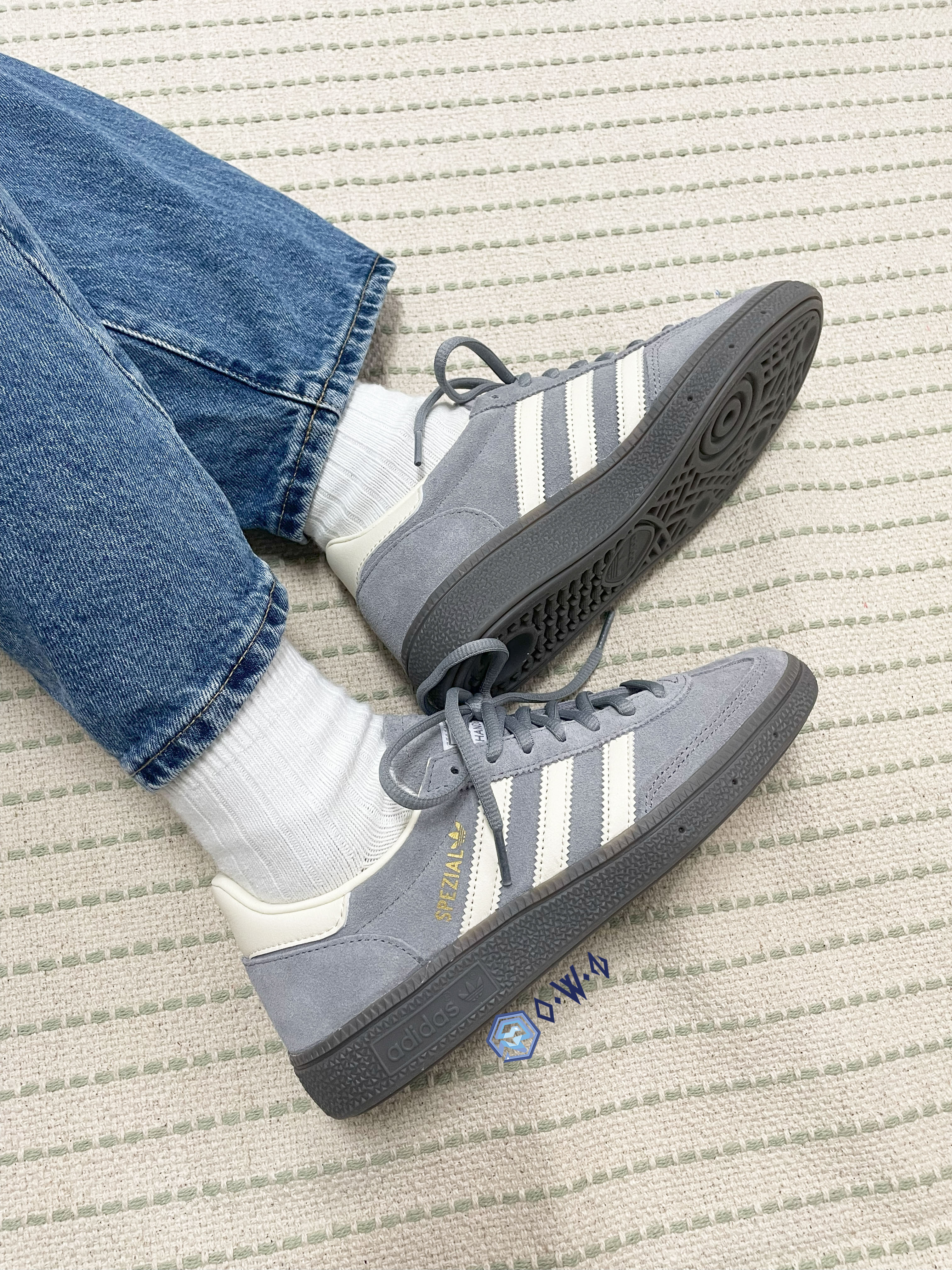 零碼】Adidas HANDBALL SPEZIAL 麂皮休閒平底球鞋成人款冷灰JI4486