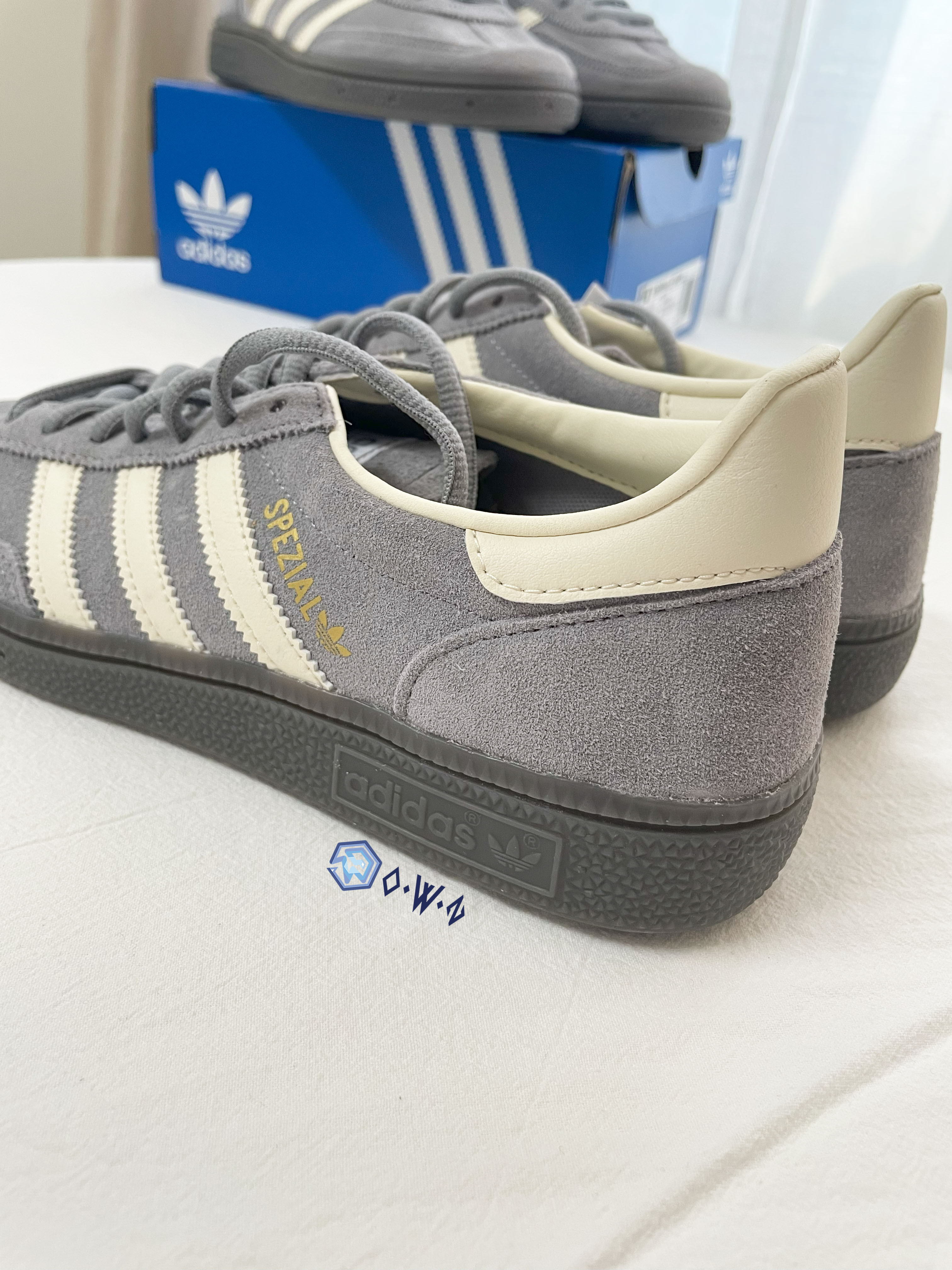 零碼】Adidas HANDBALL SPEZIAL 麂皮休閒平底球鞋成人款冷灰JI4486