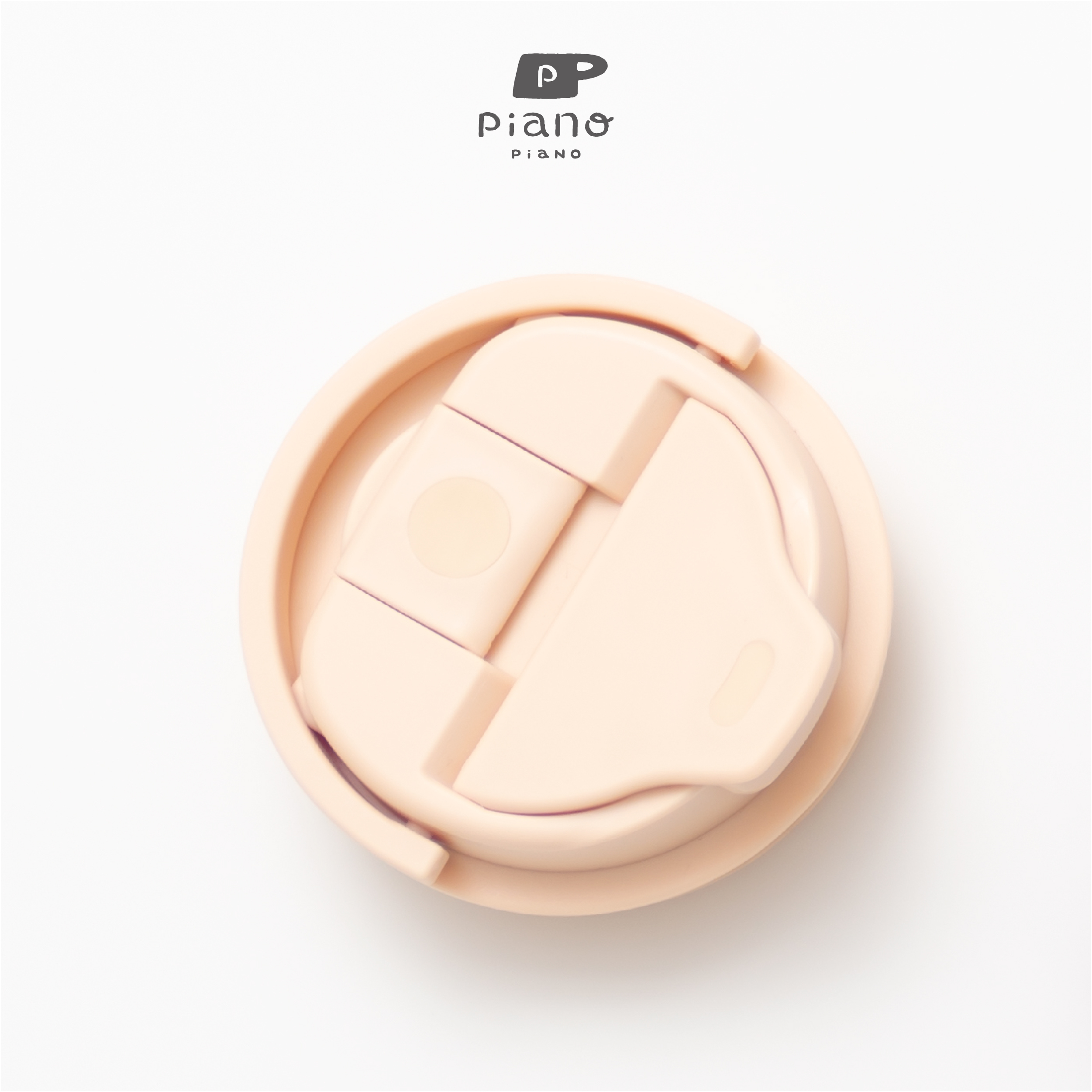 【慢慢挑 2WAY 撞色提手杯|專用杯蓋 】奶油黃杯蓋