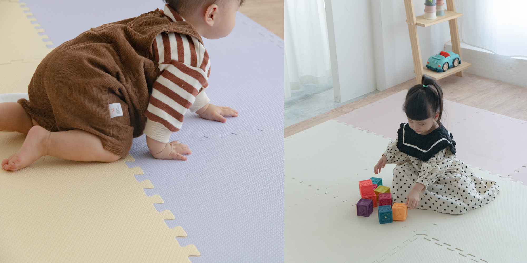 這是馬卡龍地墊和莫蘭迪地墊的照片