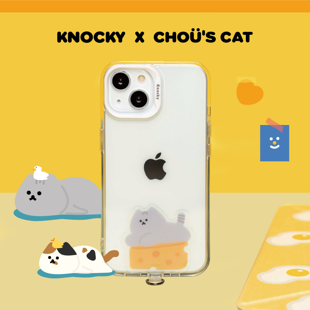 【Knocky x 周氏喵喵】『喵喵 Say Cheese .ᐟ.ᐟ 』手機掛繩夾片