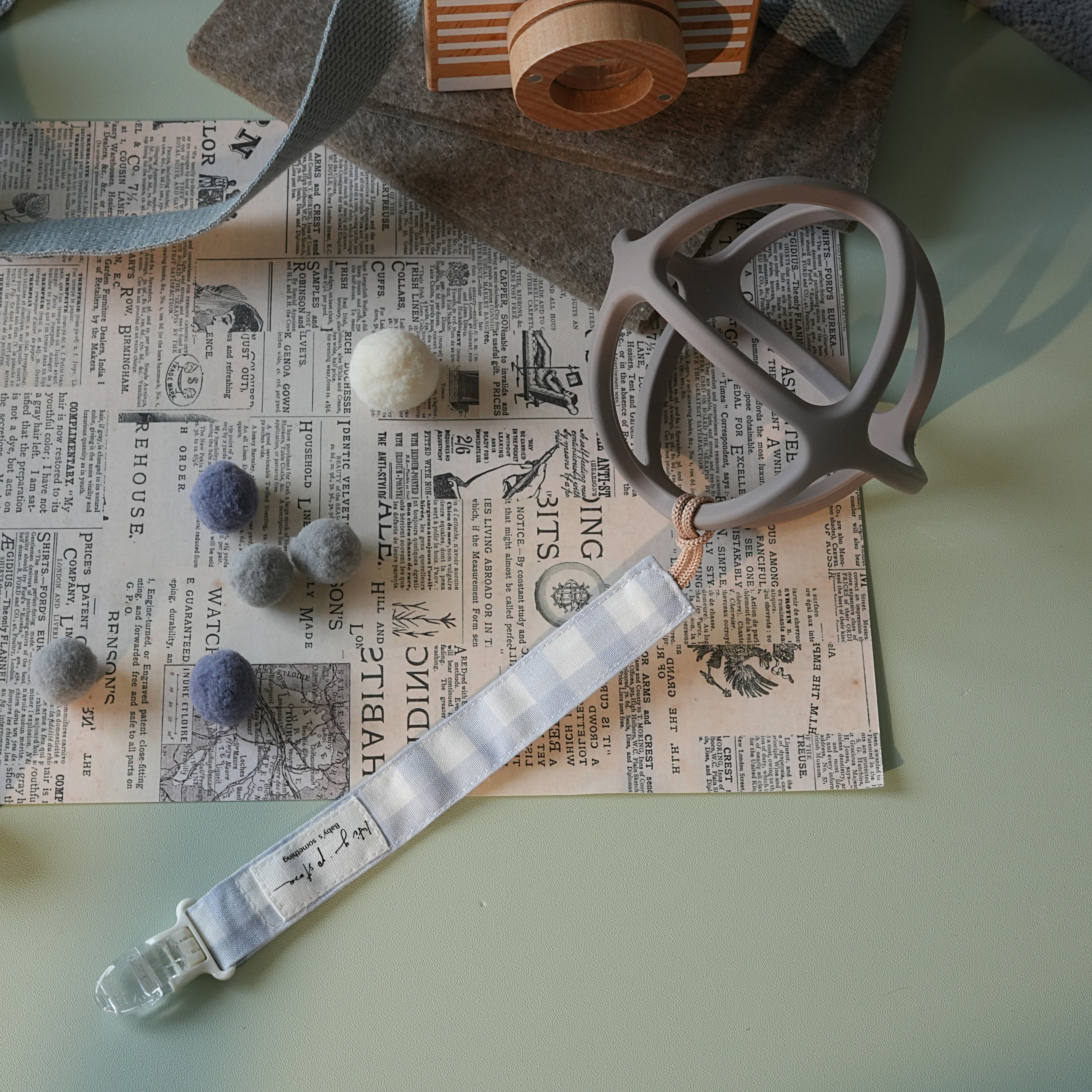 Hi Y.P store-鱷魚夾-獨家設計款-夕霧淡藍