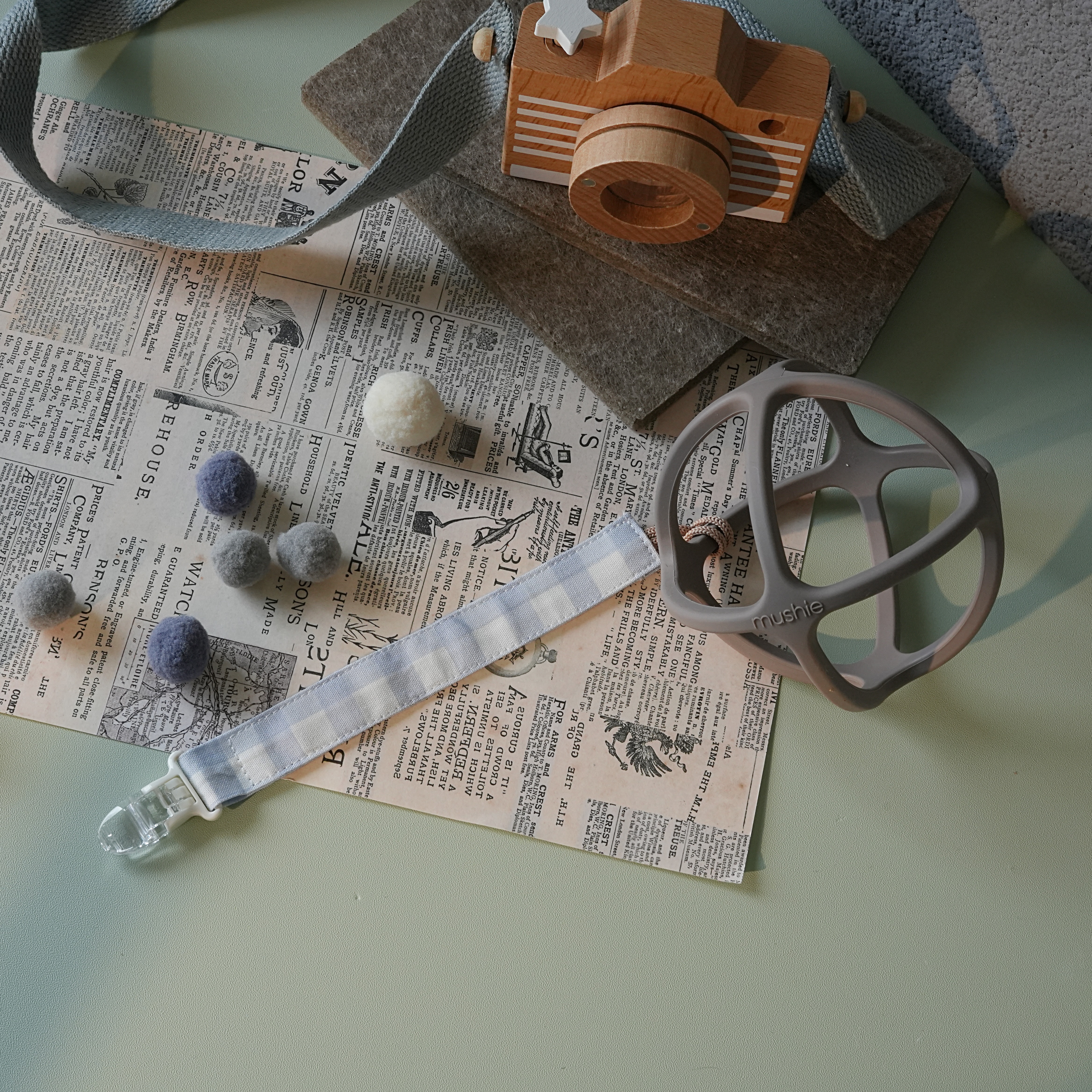 Hi Y.P store-鱷魚夾-獨家設計款-夕霧淡藍