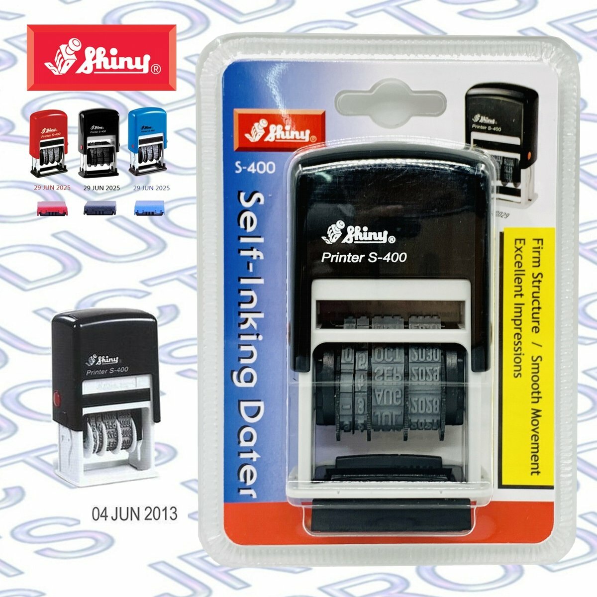 Shiny - 台灣 Shiny® S-400 日期印章, 4mm《香港行貨》- 1 個