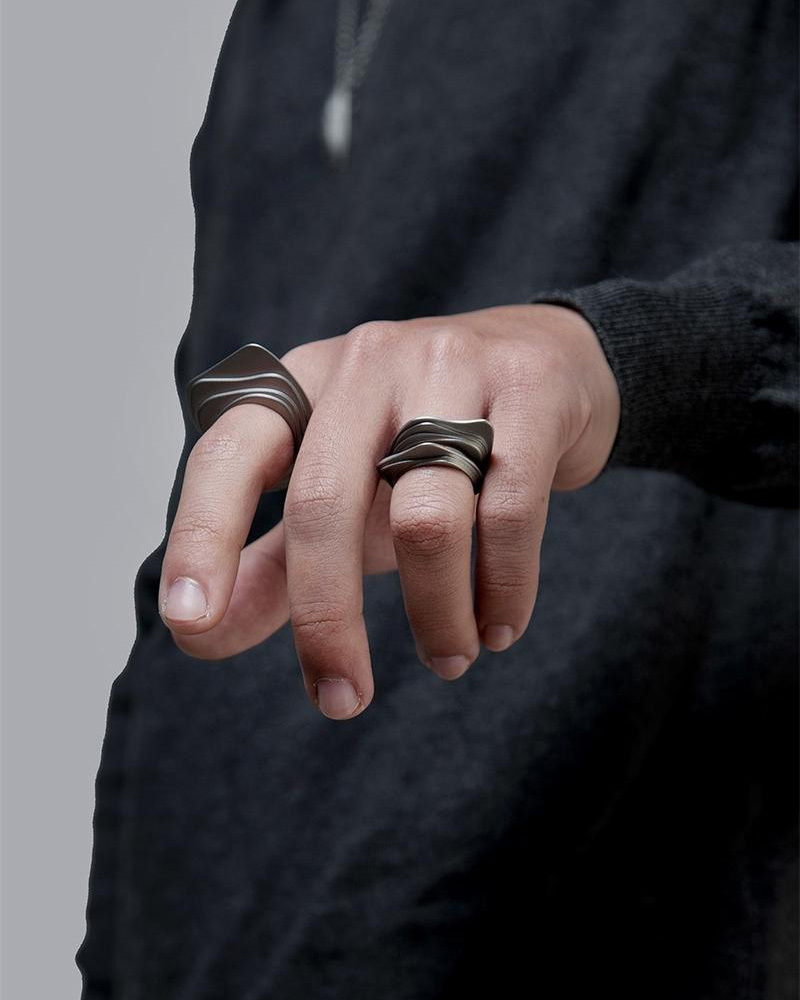 RECOVERY 堆疊戒指組 (霧銀)