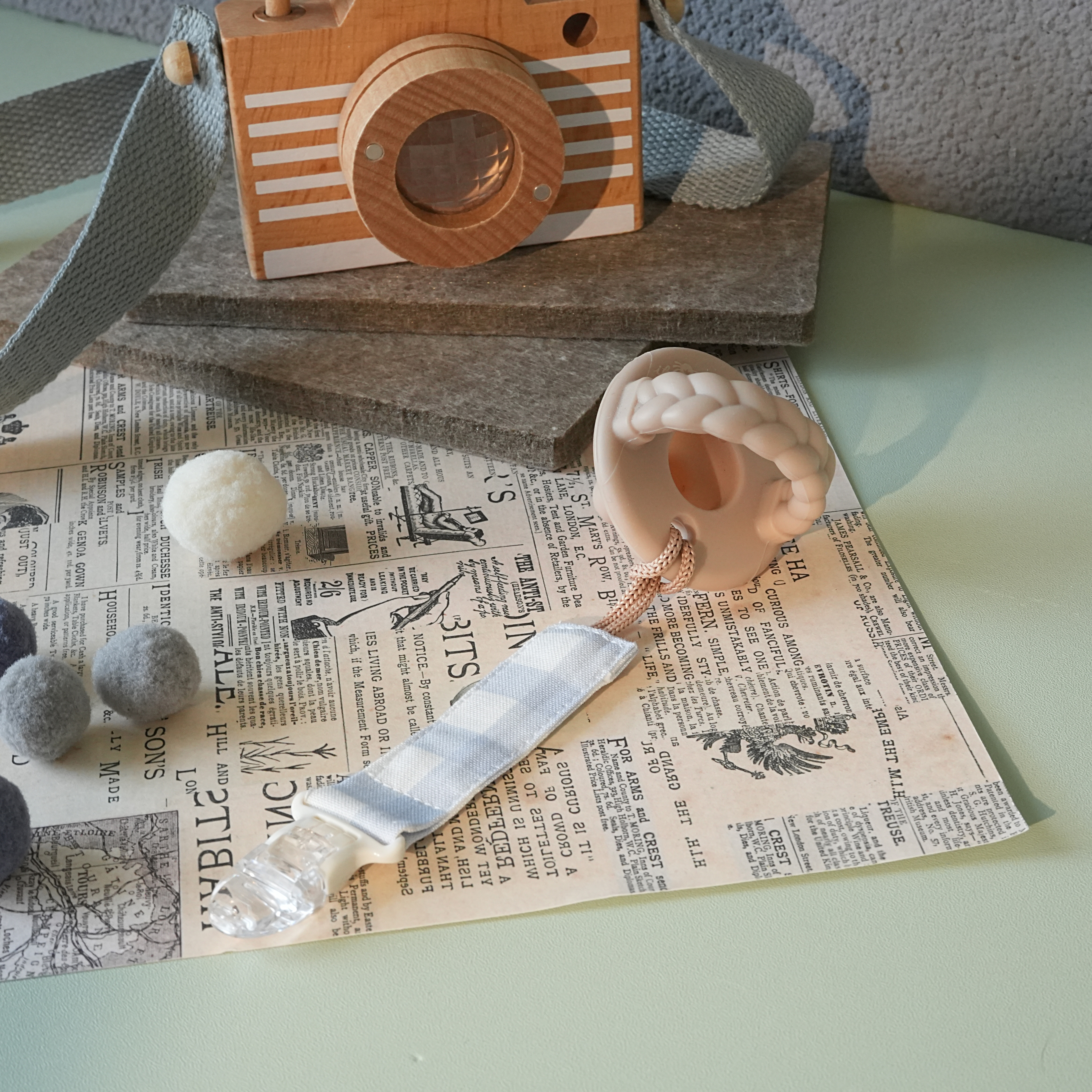 Hi Y.P store-短版鱷魚夾-獨家設計款-夕霧淡藍