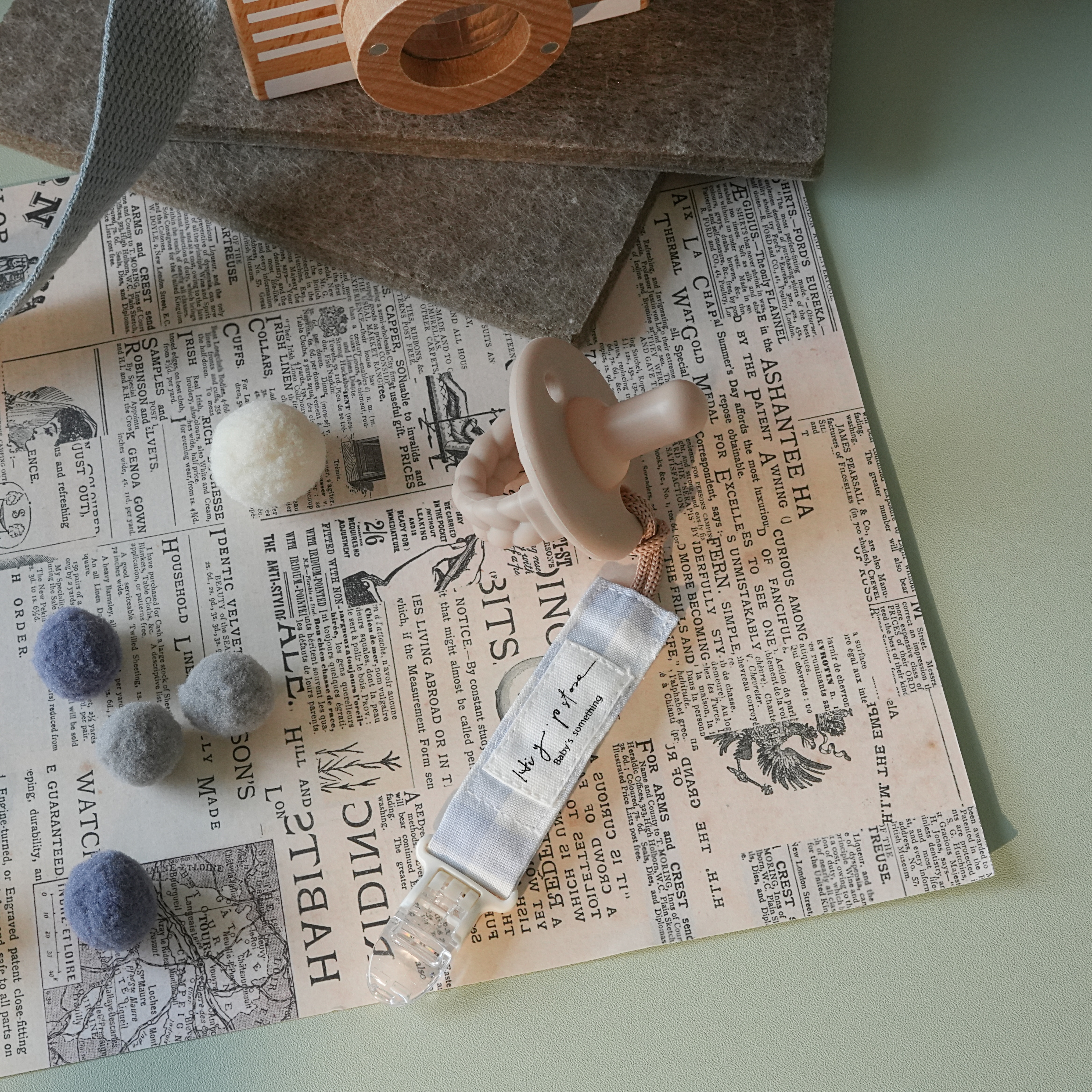 Hi Y.P store-短版鱷魚夾-獨家設計款-夕霧淡藍