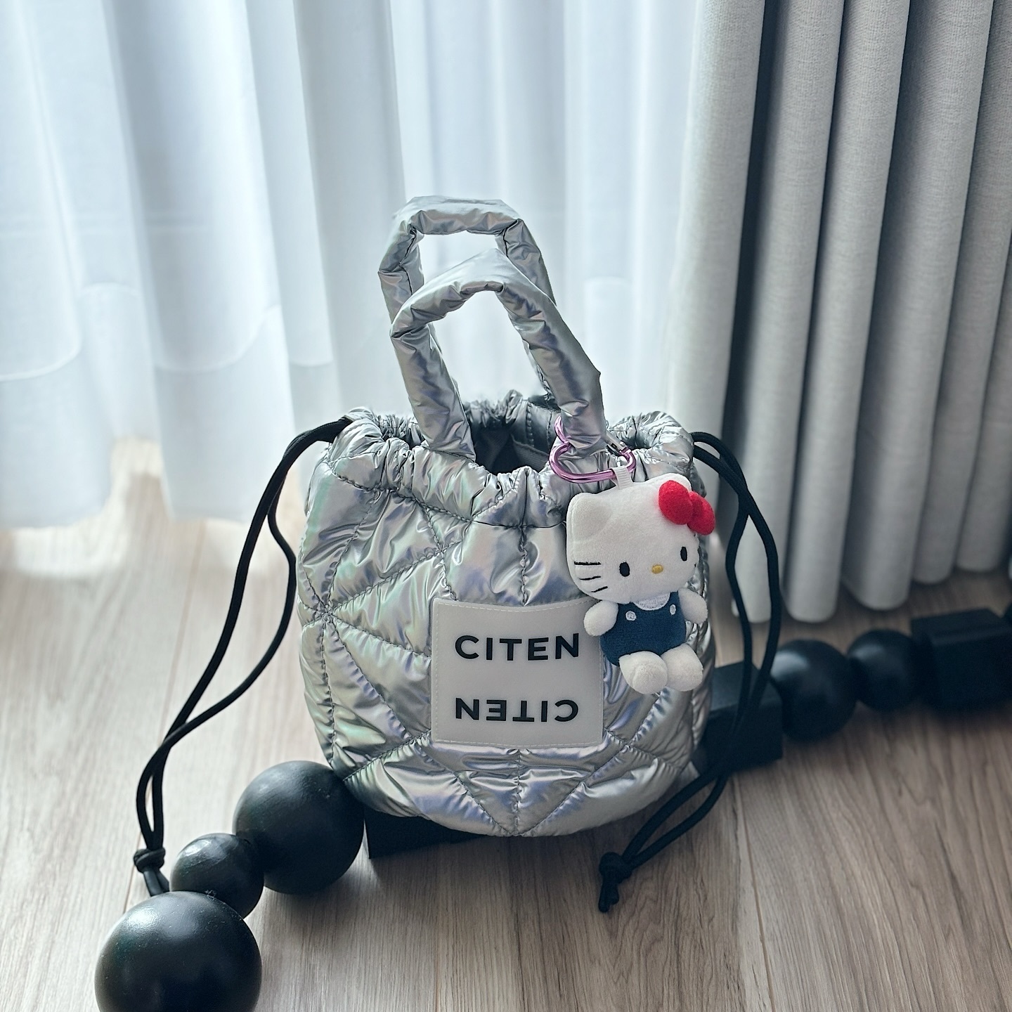Citen 小香風 銀色 日本 4色 水桶包 托特包 購物袋