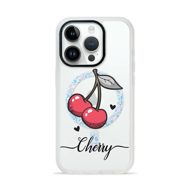 可愛小櫻 膚感閃透殼 (MagSafe磁吸) (訂製名字) iPhone防摔手機殼