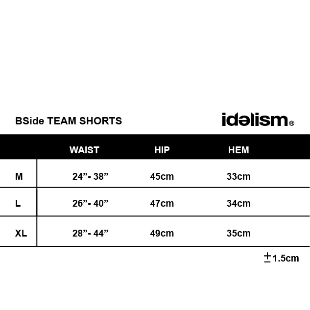 idealism x bside collaborations " BSide TEAM SHORTS " 網眼球褲【ID24098】