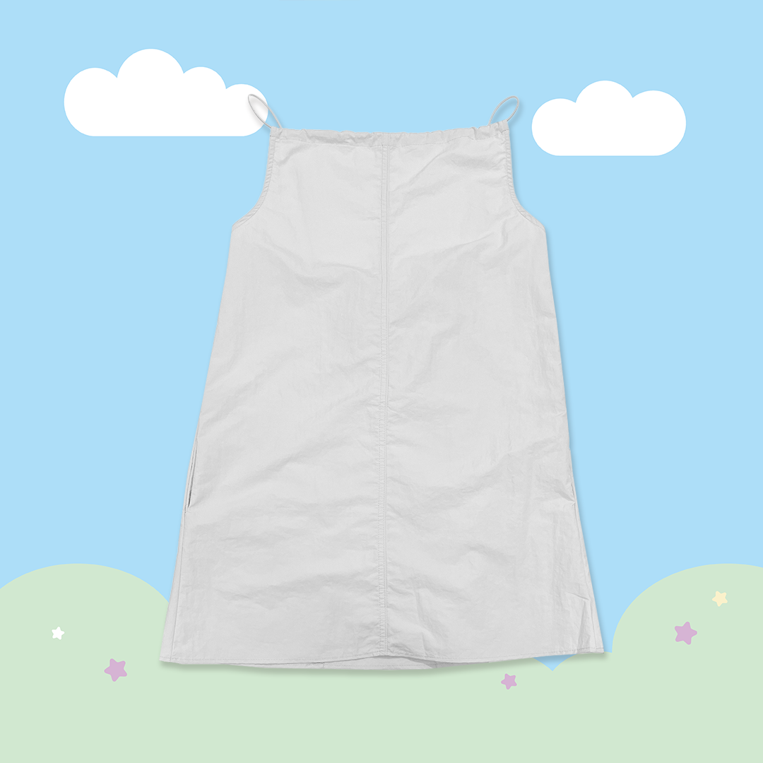 こ♡こ 刷刷感露背細肩背心洋裝