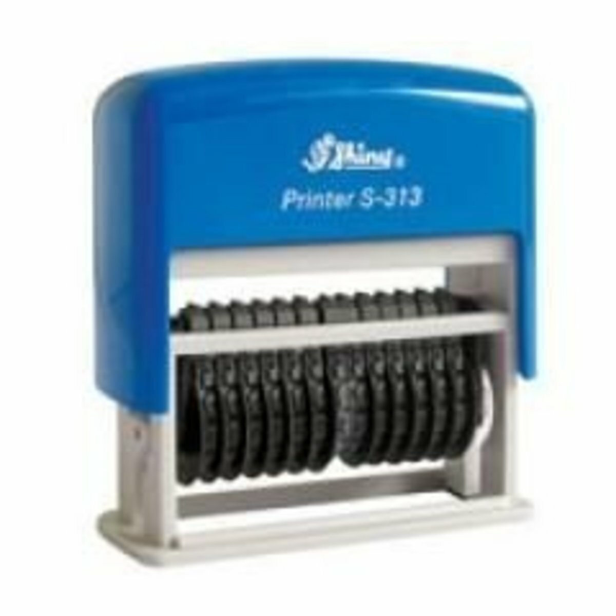 Shiny - 台灣 Shiny® S-313 號碼 印章, 13個藍色數位 3mm《香港行貨》- 1 個