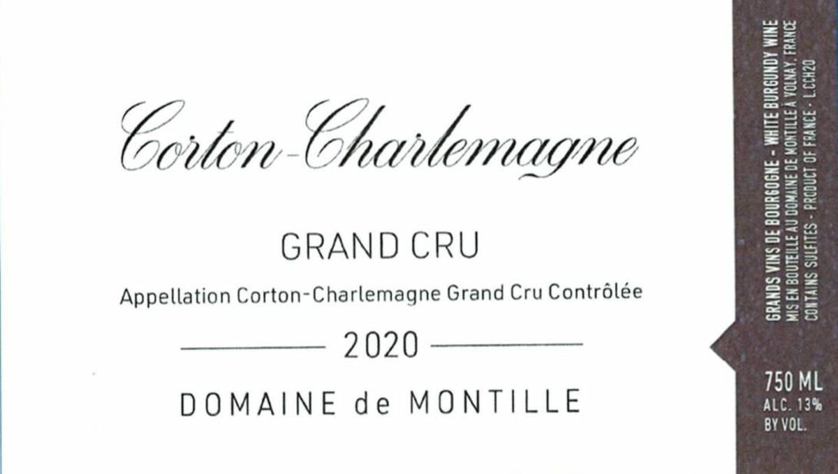 Montille Corton Charlemagne Grand Cru 2020 (BH95)