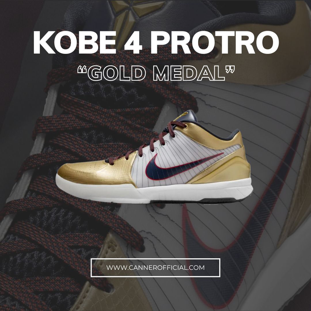 現貨 Nike Kobe 4 Protro Gold Medal 奧運主題配色 美國隊 金牌 籃球鞋 FQ3544-100