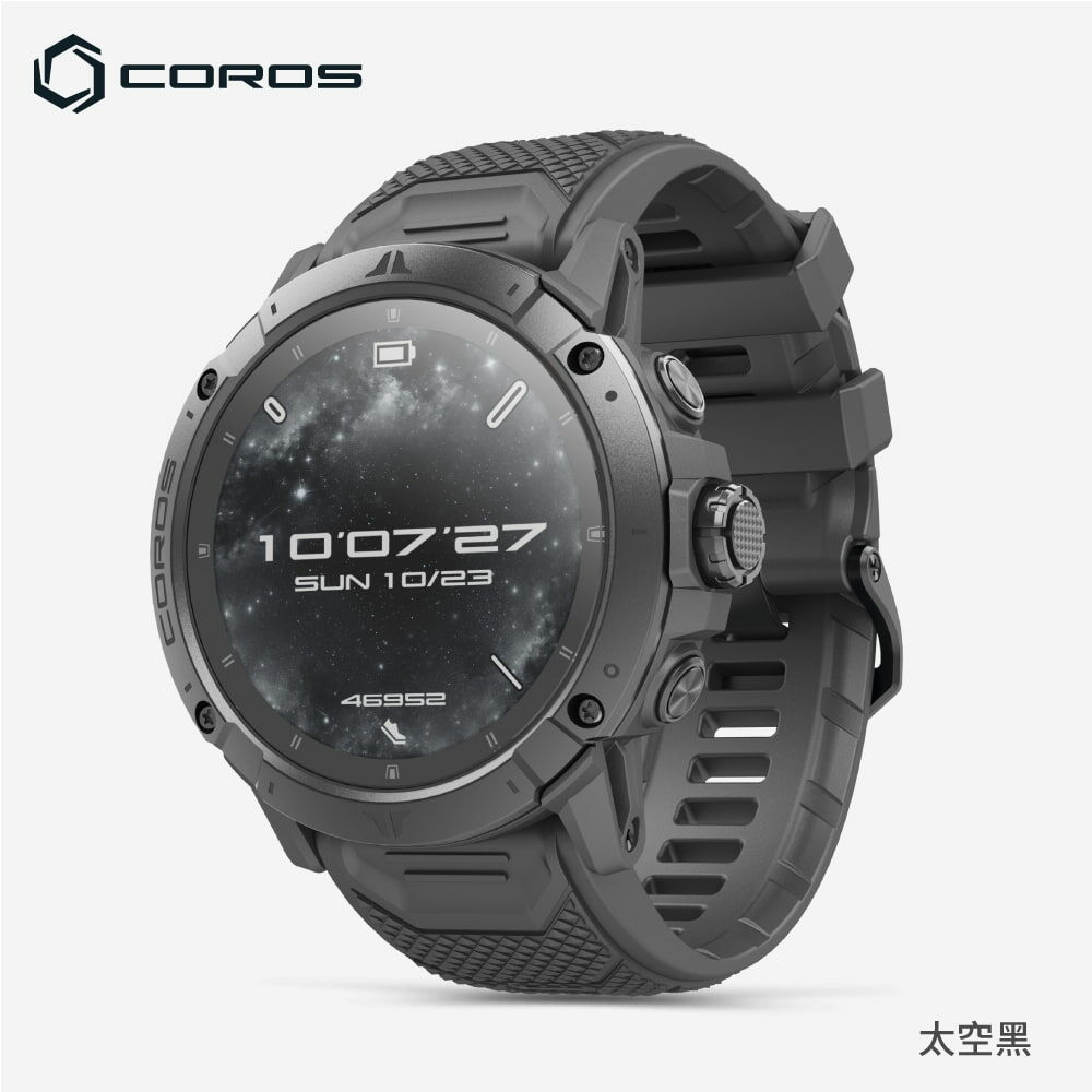 COROS VERTIX 2S 戶外旗艦探險錶 - 太空黑