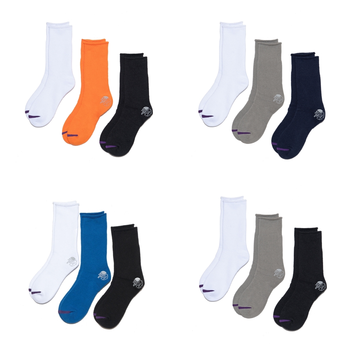 預購┃TNF 紫標 Pack Field Socks 3P 長襪 三雙一組