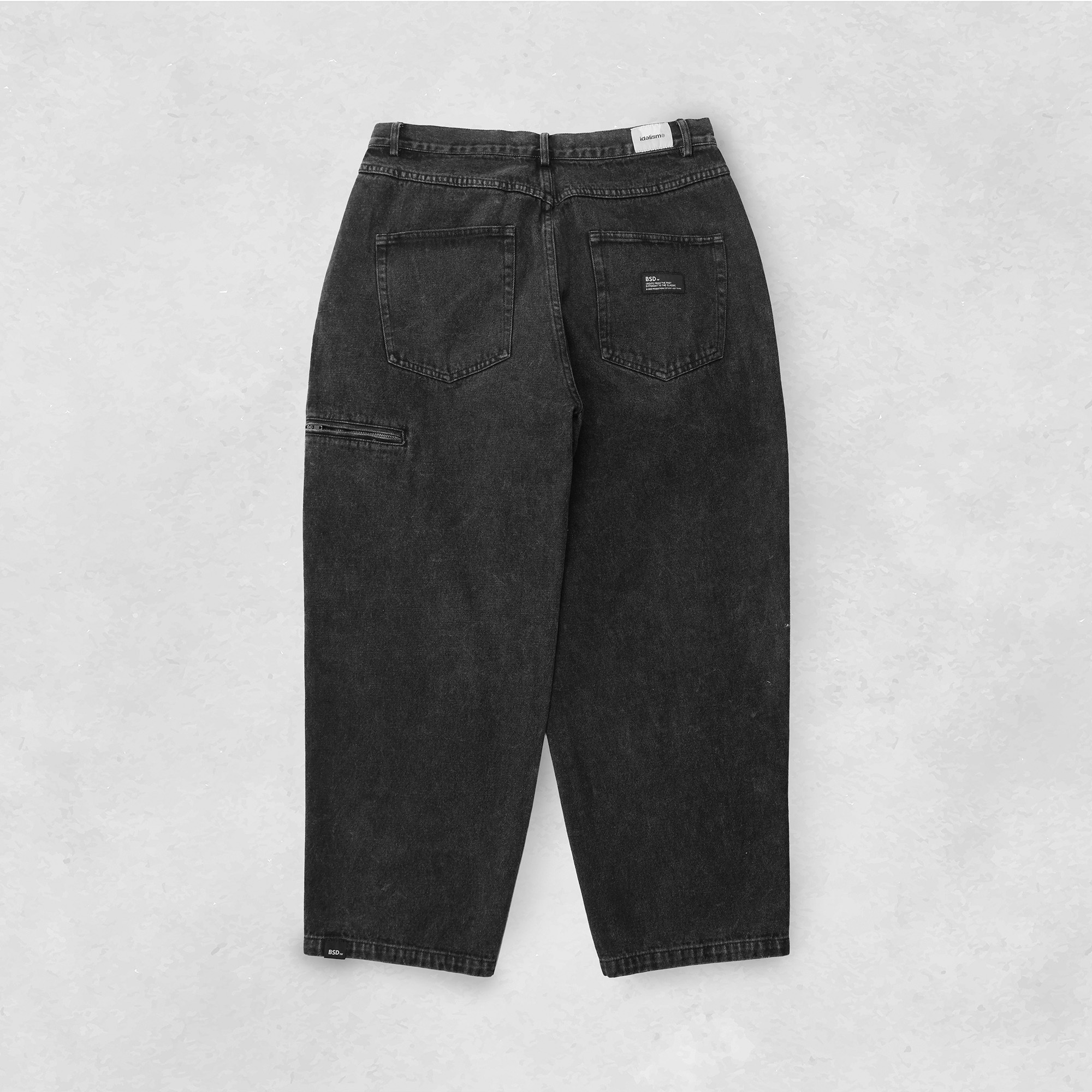 idealism / BSide TEAM JEANS - Black