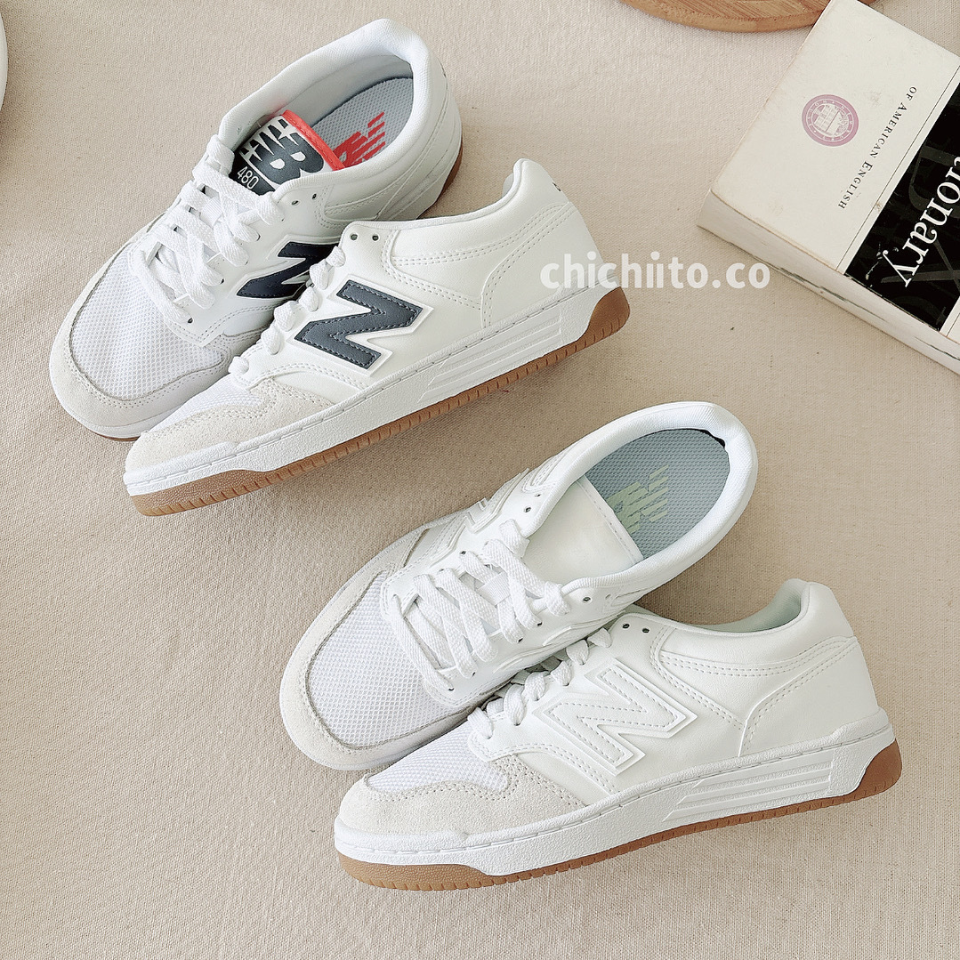 New Balance BB480 米白/小男孩藍