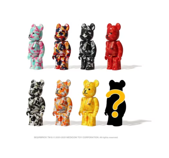 APE 28TH BE@RBRICK BAPE #3 100% 庫柏力克 盲盒 聯名 第三彈 (一盒 / 單個)