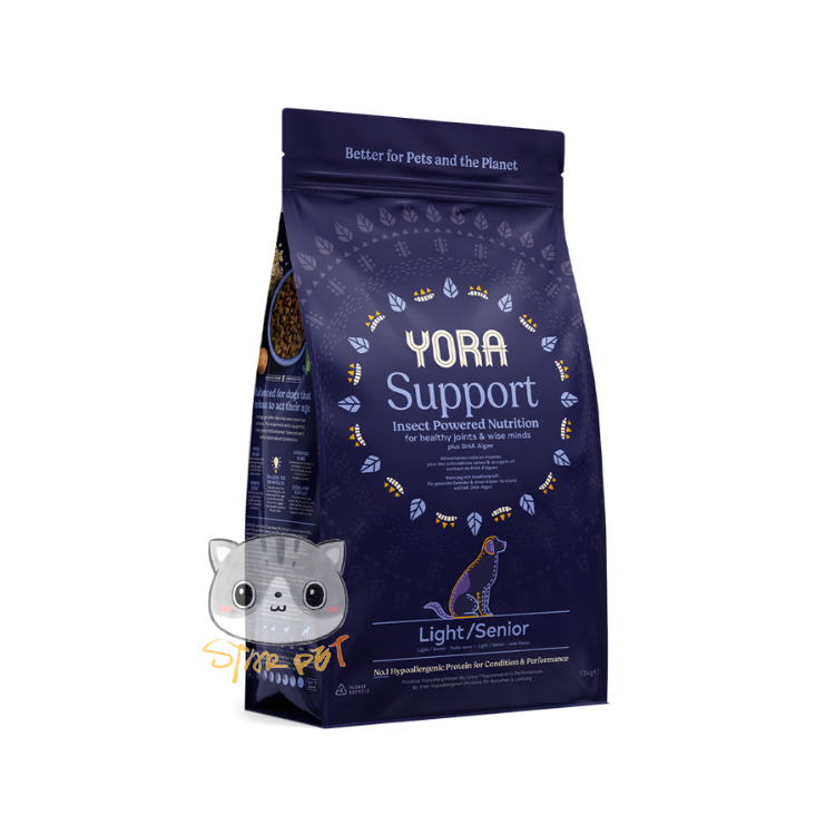 YORA Support Insect Protein for Weight Control and Senior Dog Food 1.5kg