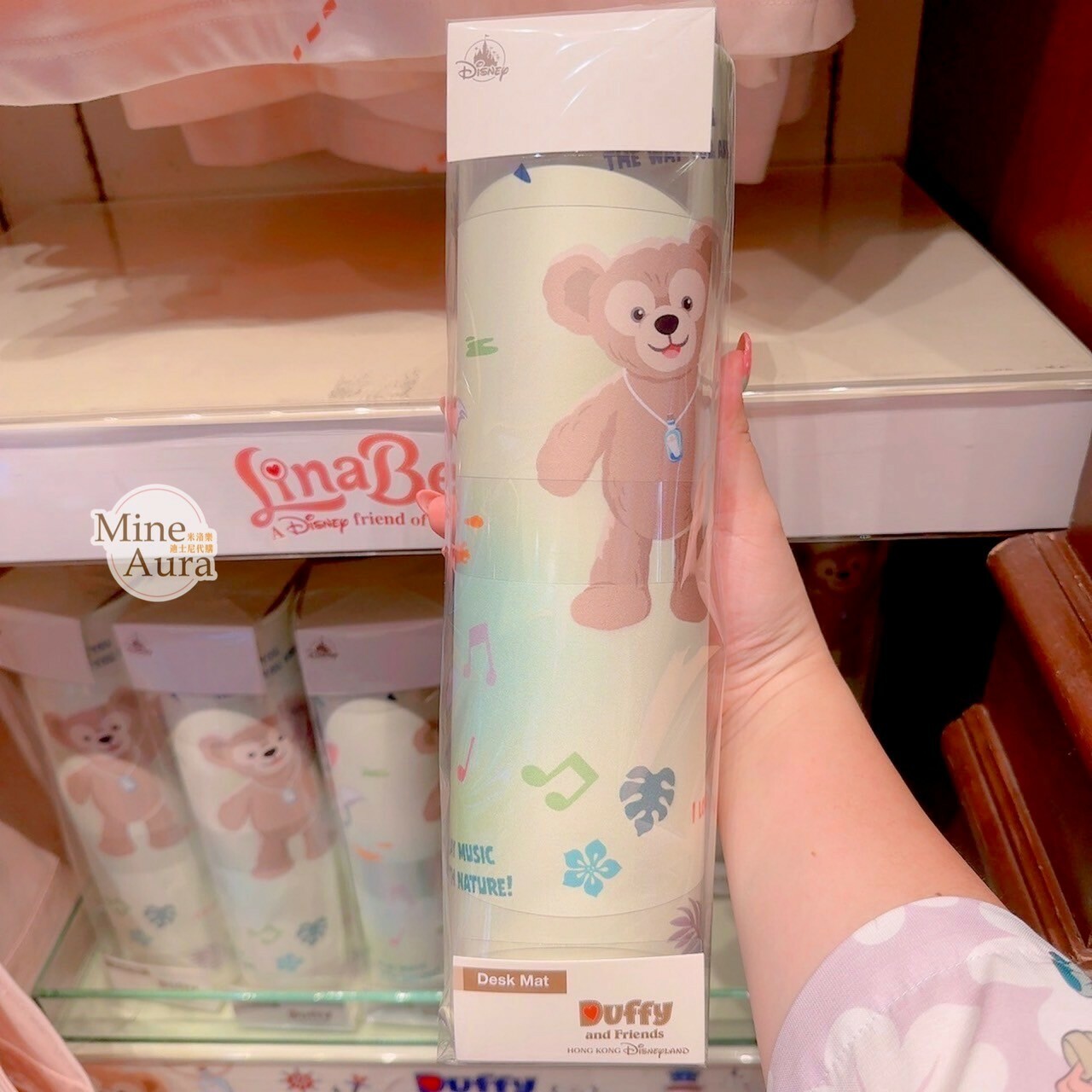 (特價現貨) 達菲 Duffy 與好友們 圖案 桌墊 滑鼠墊 -香港迪士尼樂園