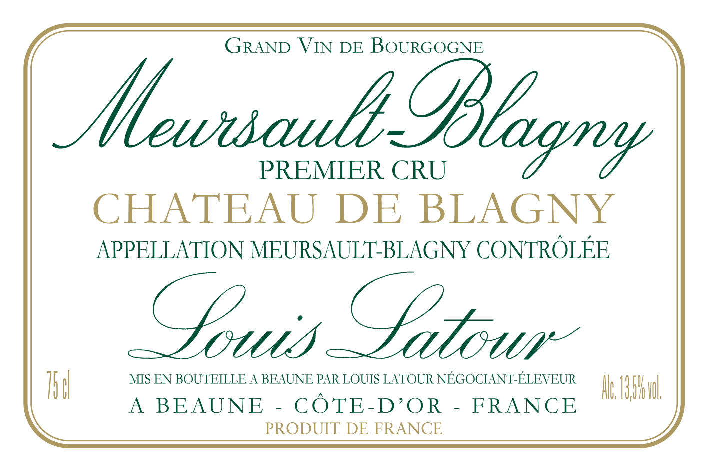 Louis Latour Meursault 1er Cru Château de Blagny 2020 (JS 93)*