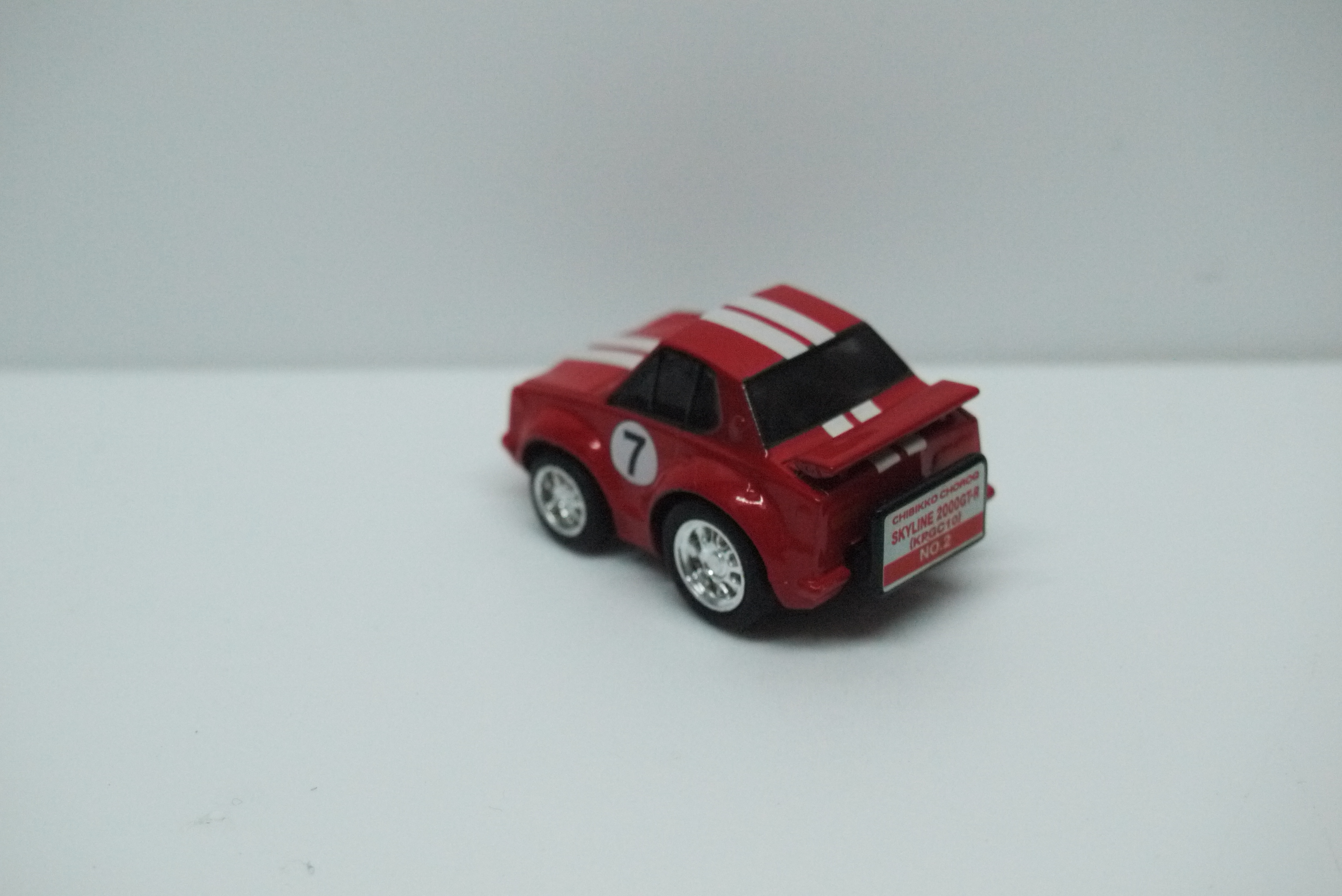Choro Q Chibikko Nissan Skyline GT-R KPGC10 Red w/ Red Stripes