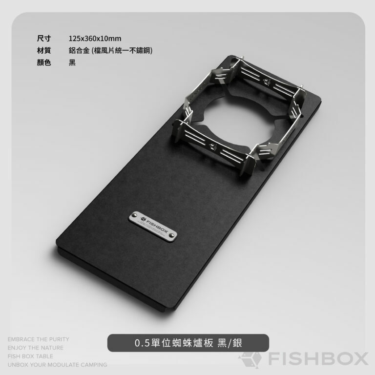 【Letoplan】0.5單位蜘蛛爐板 黑/銀