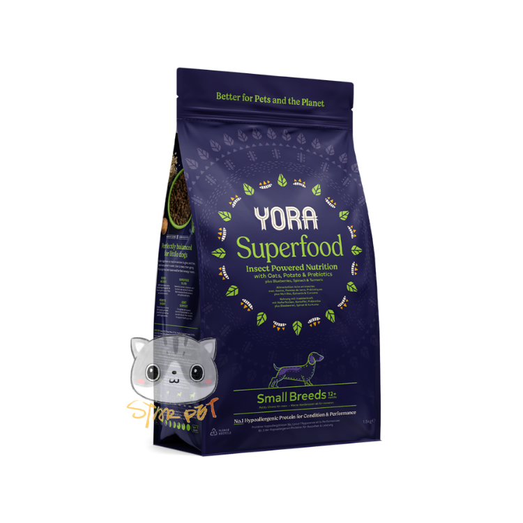 YORA Superfood Insect Protein for Small Breed Adult Dog 6kg
