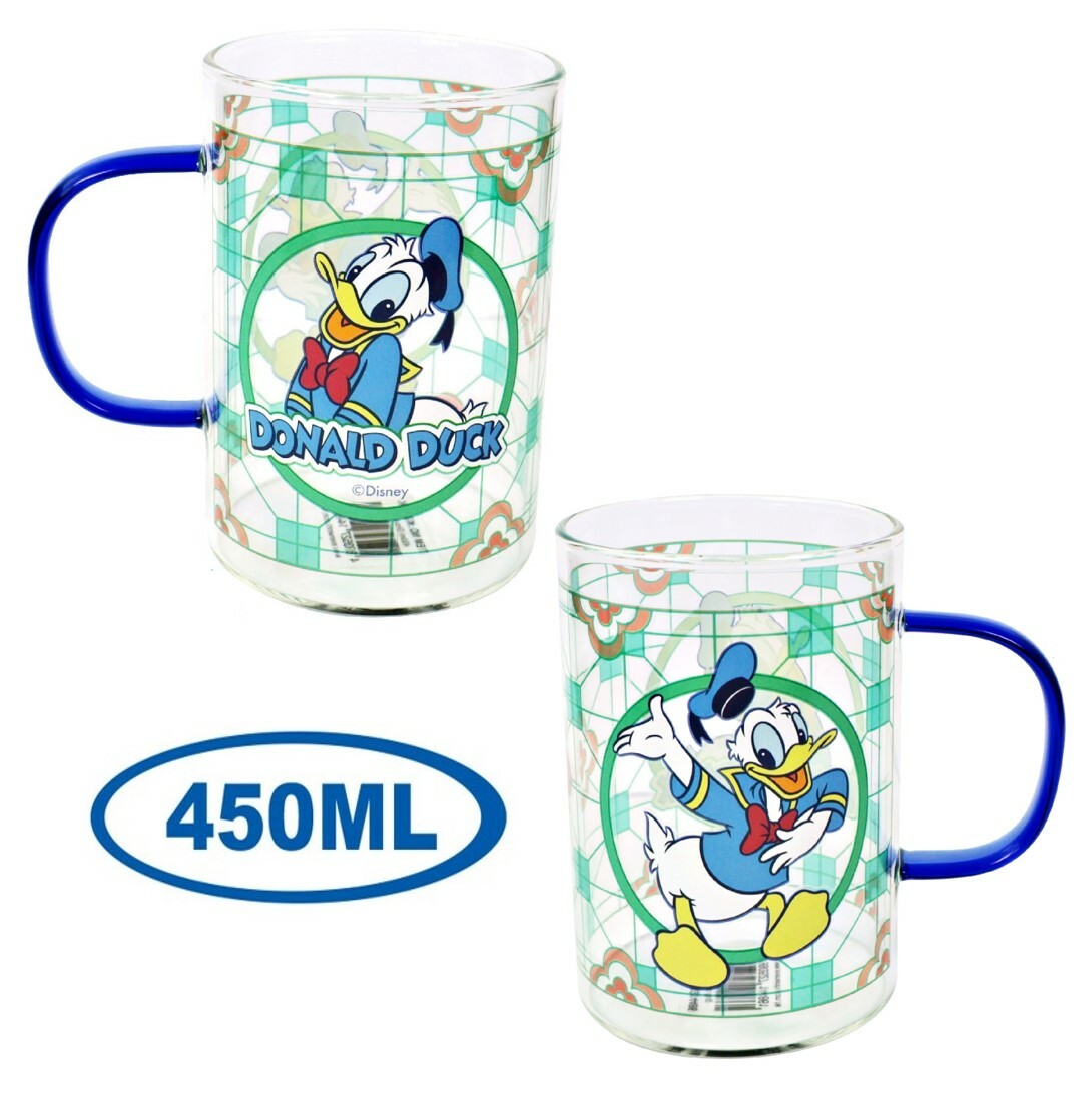 迪士尼唐老鴨 | 玻璃杯 | 彩色杯柄