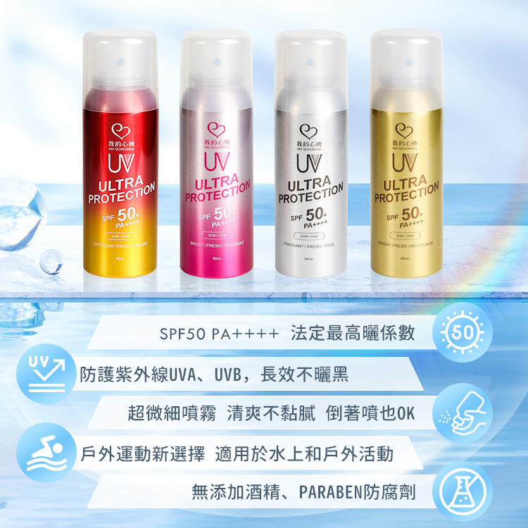 我的心機 防曬噴霧90ml 4款【AV004】