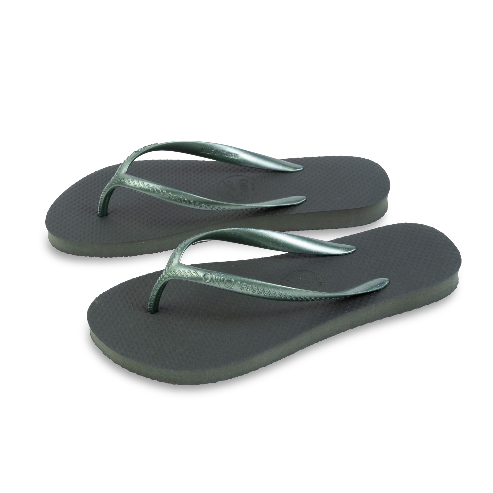 Glint微光系列 經典純色 夜幕綠 女款平底人字夾腳拖