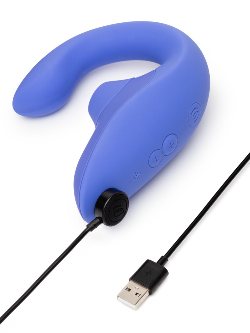 Womanizer Blend 陰蒂吸啜+G點按摩器 - 粉藍色