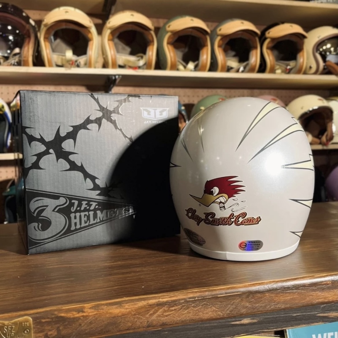 3-JFT & Clay Smith Cams 新款二代 閃電叼菸鷹-半光珍珠白