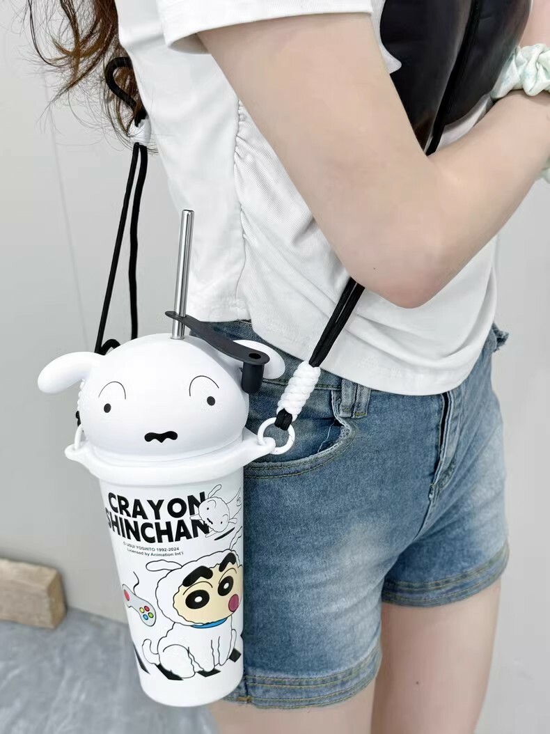 蠟筆小新 小白 大頭 保冰 保溫杯 不鏽鋼 高顏值