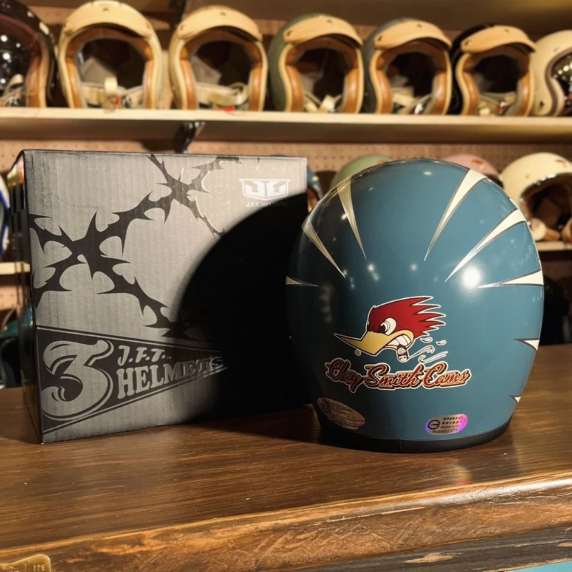 3-JFT & Clay Smith Cams 新款二代 閃電叼菸鷹-軍藍色